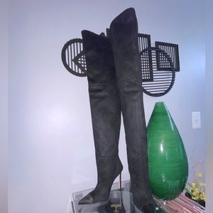 Good American Black Heeled Boots